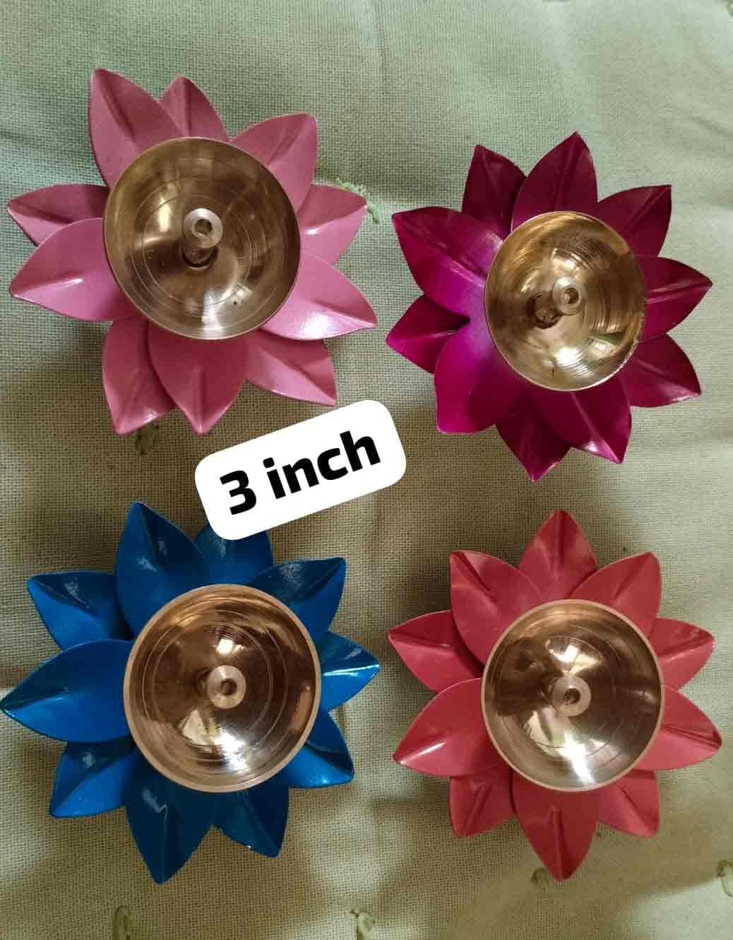 3 Inches Metal Diya